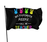 I miei amici preferiti mi chiamano insegnante bandiera 3x5 piedi banner poster sfondo decorativo decorazione da parete in poliestere applicare a giardino cortile casa salotto esterno