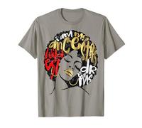 I Miei antenati Sogni Afro Ragazza Nera Magia Rosso Vintage Grunge Maglietta