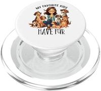 I miei bambini preferiti hanno cani carini in pelliccia PopSockets PopGrip per MagSafe