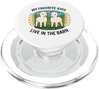 I miei bambini preferiti vivono nel fienile carino agnello divertente fattoria umorismo PopSockets PopGrip per MagSafe
