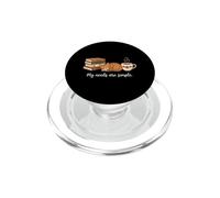 I miei bisogni sono semplici libri di caffè per gatti che leggono biblioteche per amanti PopSockets PopGrip per MagSafe