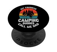 I miei compagni di campeggio preferiti Call Me Dad Vintage PopSockets PopGrip Adesivo