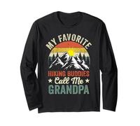 I miei compagni di escursionismo preferiti mi chiamano nonno Vintage Outdoor Maglia a Manica