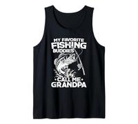 I Miei Compagni di Pesca Preferiti Mi Chiamano Nonno Pescatore Canotta
