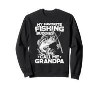 I Miei Compagni di Pesca Preferiti Mi Chiamano Nonno Pescatore Felpa