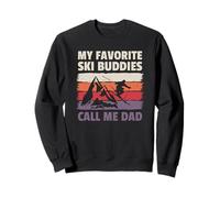I Miei Compagni di Sci Preferiti Mi Chiamano papà Funny Skiing Felpa