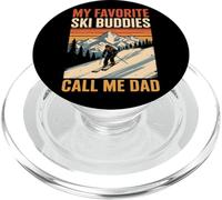I miei compagni di sci preferiti mi chiamano papà Sciatore sciatore Festa del papà PopSockets PopGrip per MagSafe