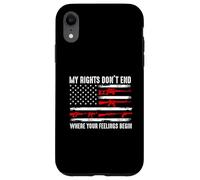 I miei diritti non finiscono dove iniziano i tuoi sentimenti USA Flag Gun Custodia per iPhone XR