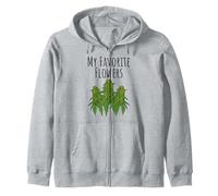 I miei fiori preferiti Cannabis Marijuana Felpa con Cappuccio