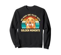 I miei giorni sono pieni di momenti d'oro, cane Golden Retriever Felpa