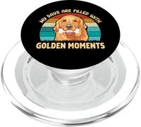 I miei giorni sono pieni di momenti d'oro, cane Golden Retriever PopSockets PopGrip per MagSafe