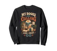 I Miei Libri Stanno chiamando e Devo Andare Lettore Amante dei Libri Felpa