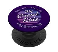 I miei nipoti: La mia gioia, la mia vita, la mia benedizione nonna orgogliosa PopSockets PopGrip Adesivo