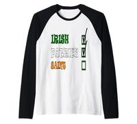 I Miei Nomi Patrick e io Sono Irish Paddys Day Fun Checklist Maglia con Maniche Raglan