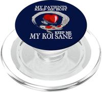 I miei pazienti mi tengono occupato My Koi Keep Me Sane Funny Doctor PopSockets PopGrip per MagSafe