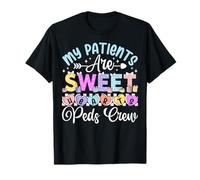 I Miei pazienti Sono Dolci Cuori Peds Crew Maglietta