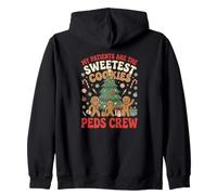 I Miei pazienti Sono i Biscotti più Dolci Peds Crew Natale Felpa con Cappuccio
