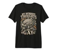 I Miei pensieri intrusivi Sono Gay Brain Cloud Maglietta Premium