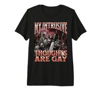 I Miei pensieri intrusivi Sono Gay Divertenti Meme Scheletro Duro Maglietta Premium