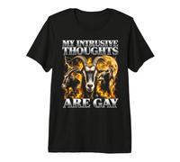 I Miei pensieri intrusivi Sono Gay Goat Bootleg Maglietta Premium