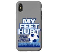 I miei piedi fanno male a calci culo così tanto divertente calcio Custodia per iPhone X/XS