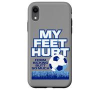 I miei piedi fanno male a calci culo così tanto divertente calcio Custodia per iPhone XR