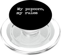 I miei popcorn Le mie regole Divertente Popcorn Minimalista Dattilografia PopSockets PopGrip per MagSafe