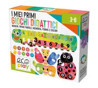 Headu i Miei Primi Giochi Didattici Numeri Vocali Forme Colori e Memoria It57410 Gioco Educativo ecosostenibile per Bambini 3-6 Anni Made in Italy