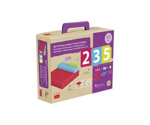 I Miei Primi Numeri Lunghi con Blocchi di Base 10 - Materiale Montessori per la Matematica