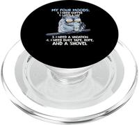 I miei quattro stati d'animo Ho bisogno di un caffè Ho bisogno di un pisolino Ho bisogno PopSockets PopGrip per MagSafe