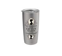 I miei sentimenti non sono spesso compresi Citazione letteraria Bicchiere termico in acciaio inox doppia parete