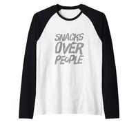 I Miei spuntini sulle Persone alimentati da Snack Questo è Il Mio spuntino Maglia con Maniche Raglan