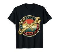 I miei strumenti sono i miei bambini preferiti Funny Dad Mechanic vintage Maglietta