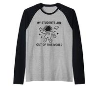 I Miei Studenti Sono Fuori da Questo Mondo Settimana Spaziale Carino Insegnante Maglia con Maniche Raglan