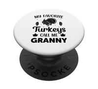 I miei tacchini preferiti mi chiamano nonna PopSockets PopGrip Adesivo