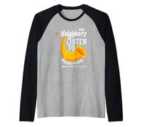 I Miei vicini ascoltano la Grande Musica sassofonista sassofonista Maglia con Maniche Raglan