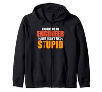 I Might Be An Engineer Funny Engineering Job Titiles Felpa con Cappuccio