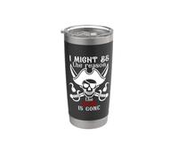 I Might Be the Reason the Rum is Gone Men Pirate Drinking Bicchiere termico in acciaio inox doppia parete