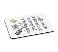 I Might Effetto Come I'M Ascolto Vino PC Computer Mouse Pad Divertente Prosecco