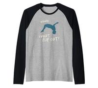 I Might Flip out! Freerunner di Parkour con Salto mortale Maglia con Maniche Raglan