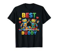 I Migliori Compagni di Gioco di Mattoni ad Incastro di Buddy Robots Maglietta
