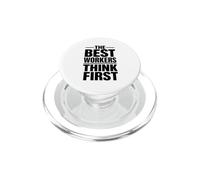 I migliori lavoratori pensano prima | Regalo della campagna sulla cultura della sicurezza PopSockets PopGrip per MagSafe