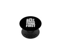 I migliori lavoratori pensano prima | Regalo della campagna sulla cultura della sicurezza PopSockets PopGrip Adesivo