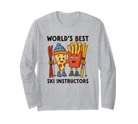I Migliori Maestri di Sci del Mondo Pizza & Patatine Fritte Sci Maglia a Manica
