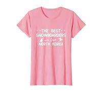 I Migliori Snowboarder Sono di North Korea Maglietta, Donna, Rosa, XL
