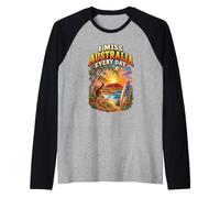 I Miss Australia Every Day Australia Camicia Australiana Maglia con Maniche Raglan