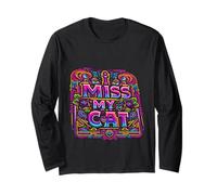 I Miss My Cat Pet Owner Love -------- Maglia a Manica