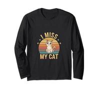 I Miss My Cat Pet Owner Love ||-- Maglia a Manica