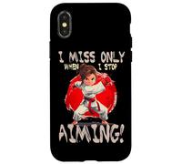 I MISS ONLY WHEN I STOP AIMING Custodia per iPhone X/XS