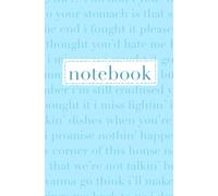 I miss you, I'm sorry - Gracie Abrams Notebook: 5.25 x 8 in. 100 Pages